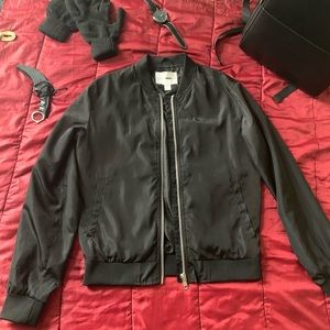 Men’s Black Essential Bomber Jacket